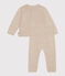 Babies' Patterned Knit Outfit MONTELIMAR beige/MULTICO white
