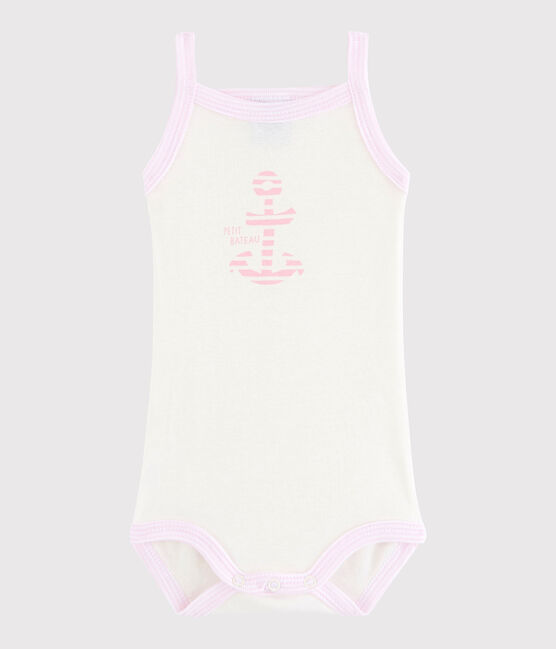 Baby Girls' Strappy Bodysuit MARSHMALLOW white