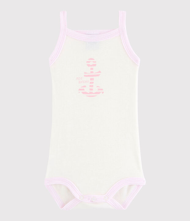 Baby Girls' Strappy Bodysuit white