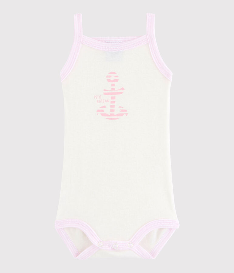 Baby Girls' Strappy Bodysuit white