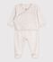 Babies' outfit in plain cotton with embroidery on the chest MONTELIMAR CHINE