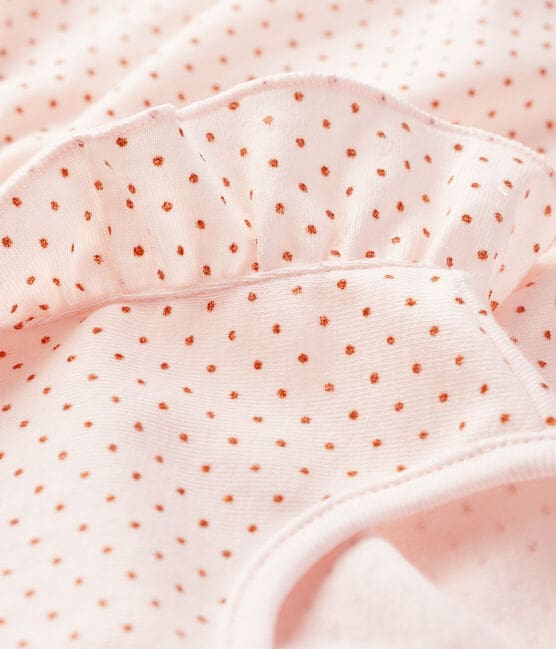 Baby girl's sleeveless knit dress FLEUR pink/COPPER pink