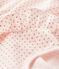 Baby girl's sleeveless knit dress FLEUR pink/COPPER pink