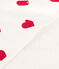 Heart Cotton Bath Wrap MARSHMALLOW white/TERKUIT red