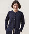 Women's Thick Cotton Poppered Cardigan SMOKING blue