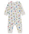 Baby Boys' Long Printed Jumpsuit BELUGA grey/MULTICO white