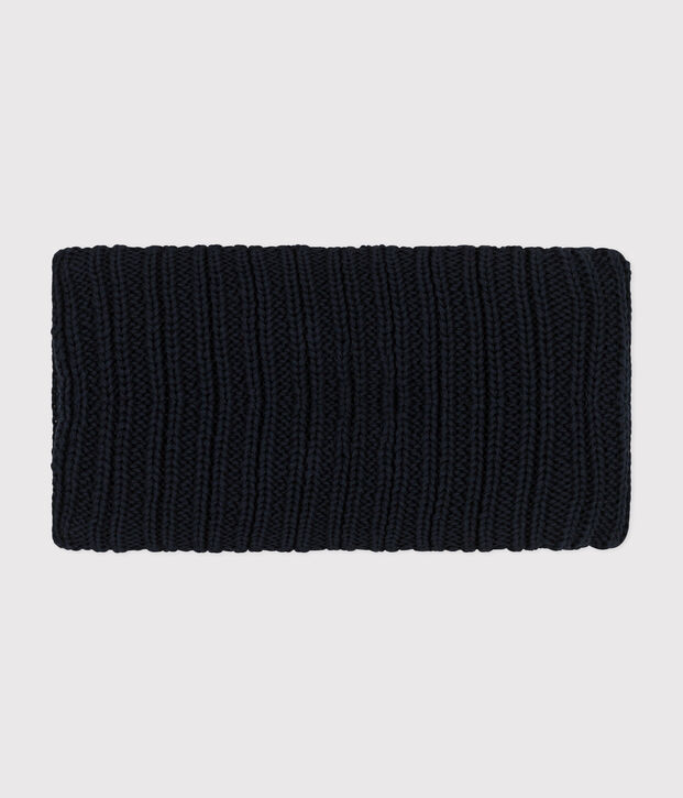 Babies' fleece-lined knitted snood SMOKING