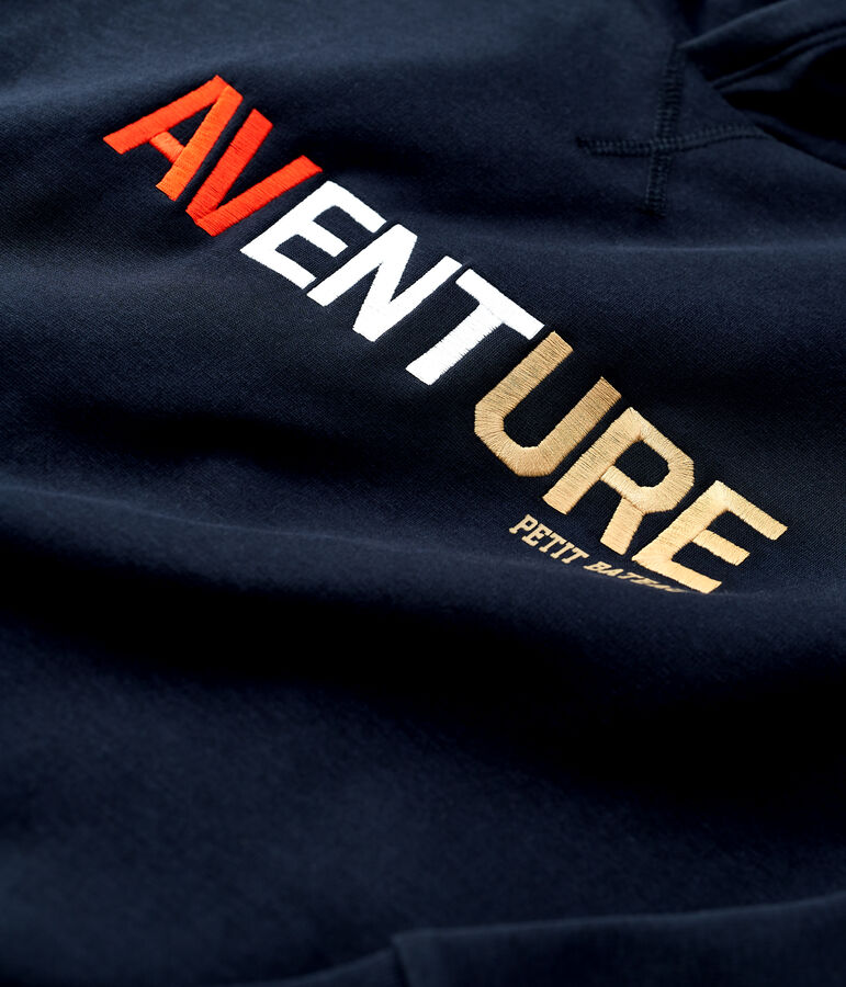 Boys' Fleece Hoodie SMOKING blue