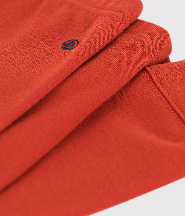 Babies' Plain Cotton Leggings red