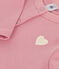 Children's plain fleece cardigan CHARME pink