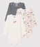 Baby Girls' Paris Long-Sleeved Organic Cotton Bodysuit - 3-Pack variante 1