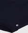 Babies' Short-Sleeved Cotton Bodysuit with Polo Shirt Collar SMOKING blue