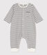 Babies' Striped Organic Cotton Long Playsuit