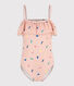 Girls' One-Piece Print Swimsuit