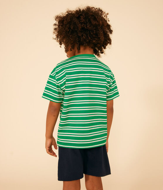 Boys' Stripy Jersey T-shirt PRADO /AVALANCHE