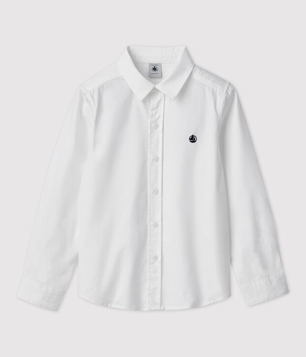 Boys' Oxford Cotton Shirt white