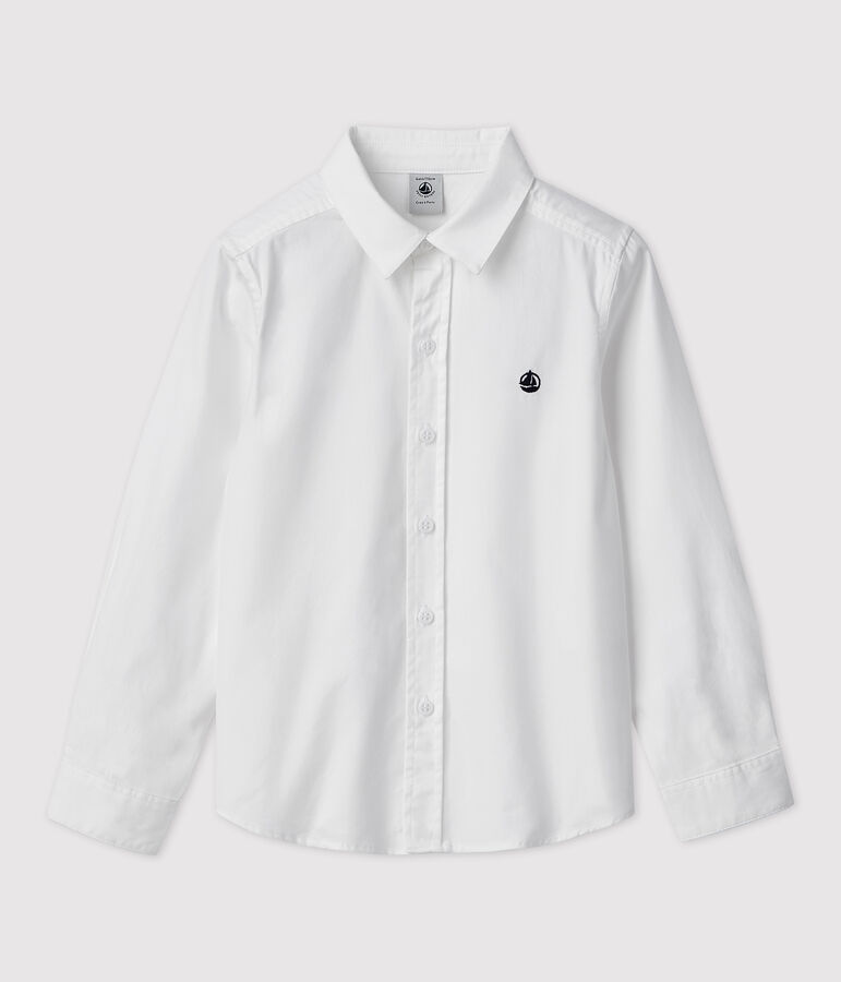 Boys' Oxford Cotton Shirt white