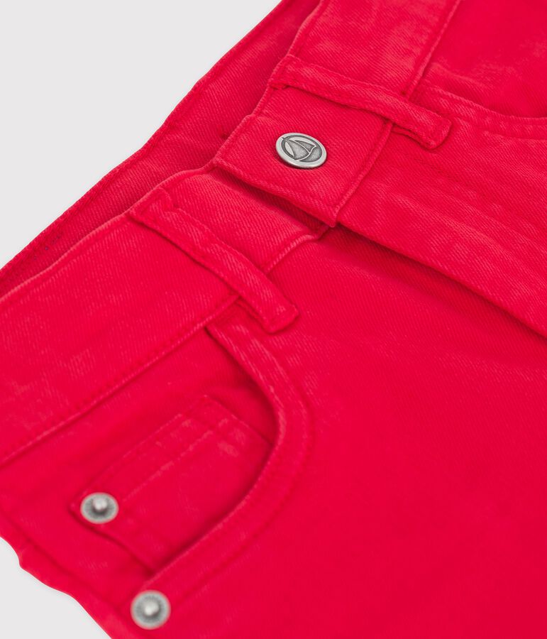 Unisex Denim Trousers PEPS red