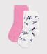 Babies' floral-print cotton socks - 2-Pack