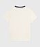 The Straight short-sleeved cotton T-shirt for women MILK blue/SOIR