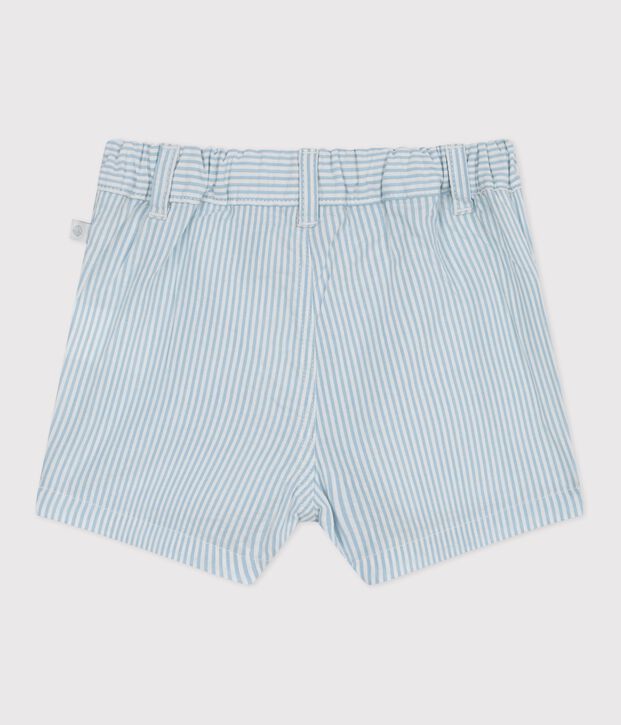Babies stripy cotton shorts blue/blue