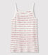 Women's cotton chemise with straps
