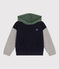 Boys' Fleece Hoodie SMOKING blue/MULTICO white