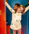 Girls' Glow-In-The-Dark Fleece and Cotton Nightdress AVALANCHE white/MULTICO
