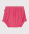 Babies' plain cotton bloomers PEONIA pink