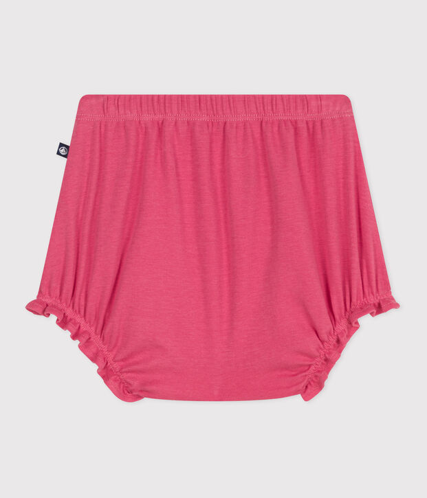 Babies' plain cotton bloomers pink