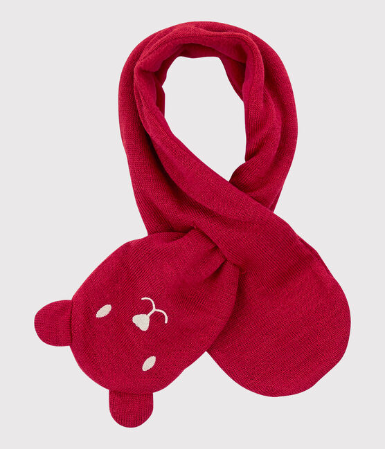 Babies' Microfleece-Lined Scarf TERKUIT red