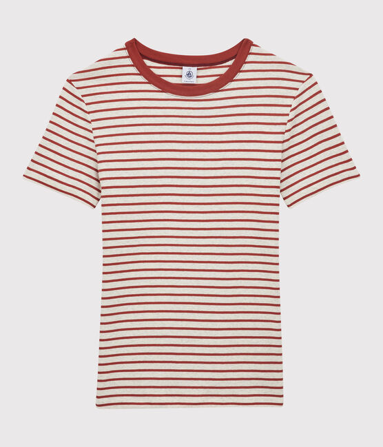 Women's Iconic Organic Cotton Round Neck T-Shirt MONTELIMAR beige/OMBRIE