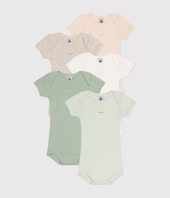 Babies' Short-sleeved Cotton Bodysuits - 5-Pack variante 1