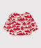 Babies' Patterned Fleece Sweatshirt AVALANCHE red/ROUGE