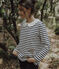 Petit Bateau x Deyrolle Women's Breton Top MARSHMALLOW white/SMOKING blue