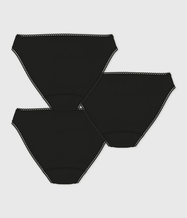 Pack of women's panties in cotton and elastane multicolor