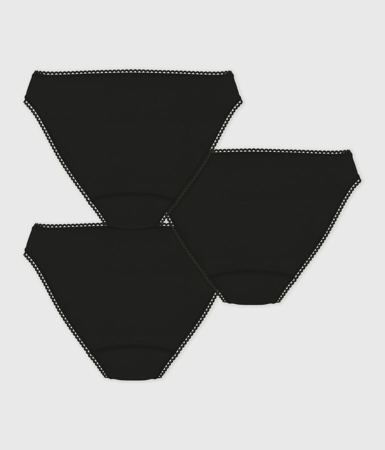 Pack of women's panties in cotton and elastane multicolor