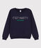 Women's Cotton Sweatshirt SMOKING blue