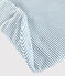 Babies' Stripy Ribbed Sleeping Bag MARSHMALLOW white/BRUME