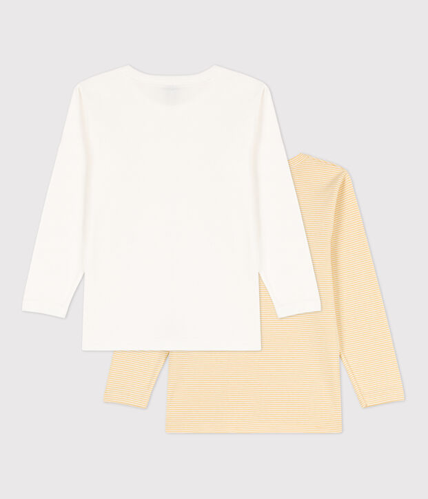 Boys' Cotton Long-Sleeved T-Shirt - 2-Pack multicolor