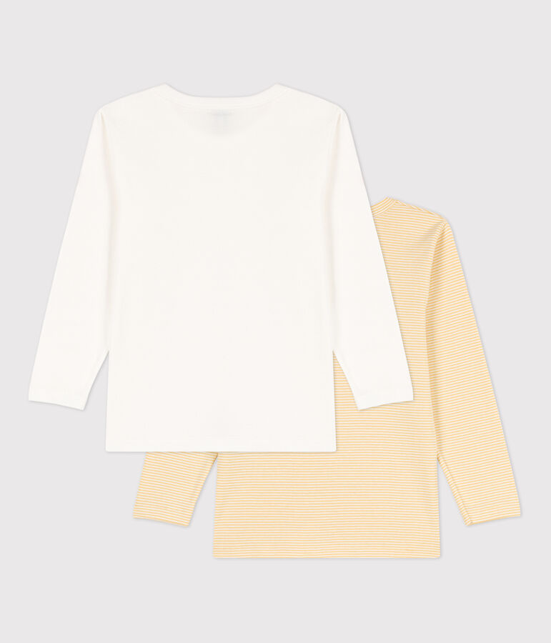 Boys' Cotton Long-Sleeved T-Shirt - 2-Pack multicolor