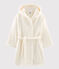 Boys' Fleece Dressing Gown MARSHMALLOW white