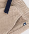 Boys' straight-fit corduroy trousers HUITRE