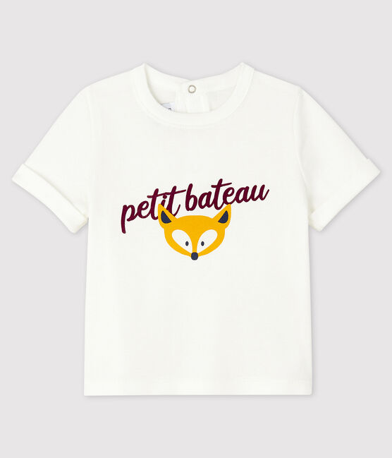 Baby boy's t-shirt MARSHMALLOW white