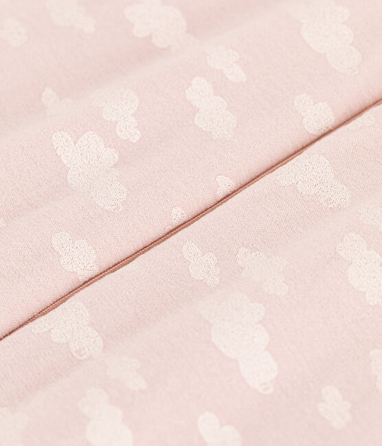 Babies' cloud themed 2 TOG velour sleeping bag SALINE /MARSHMALLOW