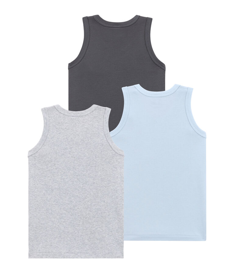 Little boy's vest top trio multicolor
