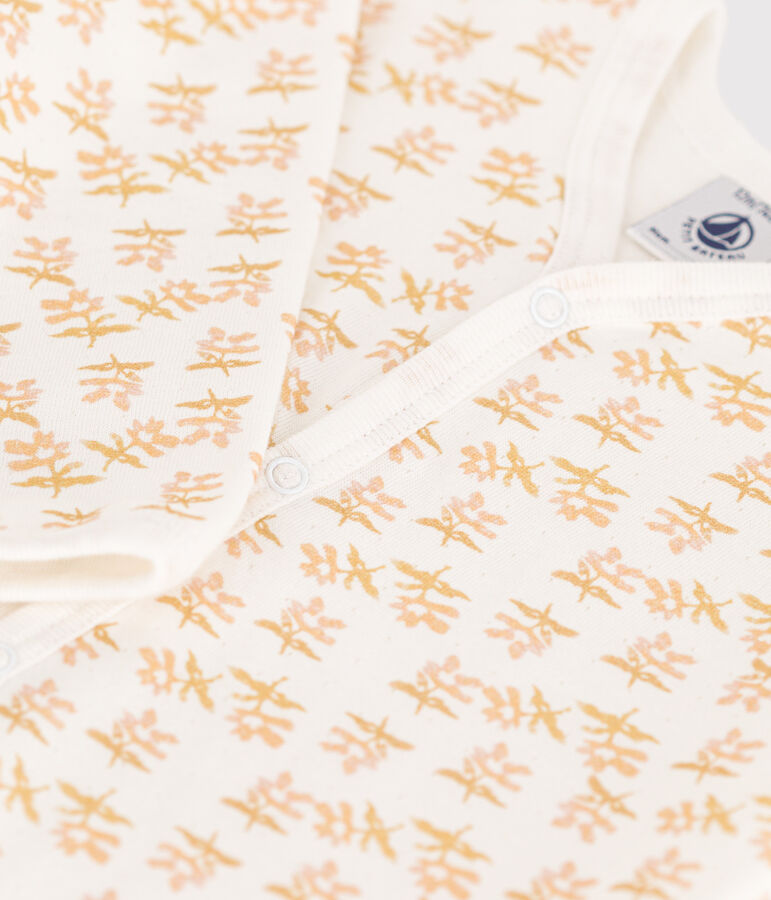 Babies' Floral Tube Knit Pyjamas white/multicolor