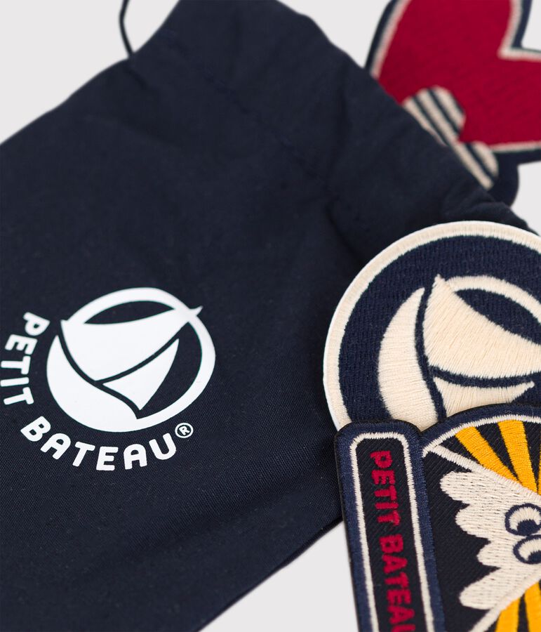 Pack of 3 pretty iron-on patches multicolor