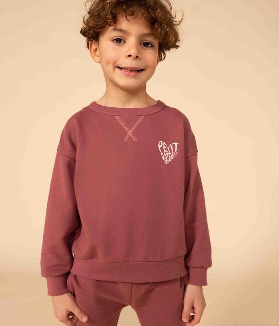  Children's fleece sweatshirt JUKE BOX brown