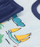 Boys' Explorer Themed Short Cotton Pyjamas CHALOUPE blue/MULTICO white